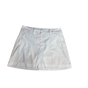 Nike Golf Dri Fit Mini Skort Womens 12 White Athletic Shorts Skirt Tennis